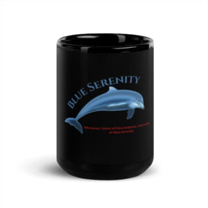 Blue Serenity Dolphin Mug