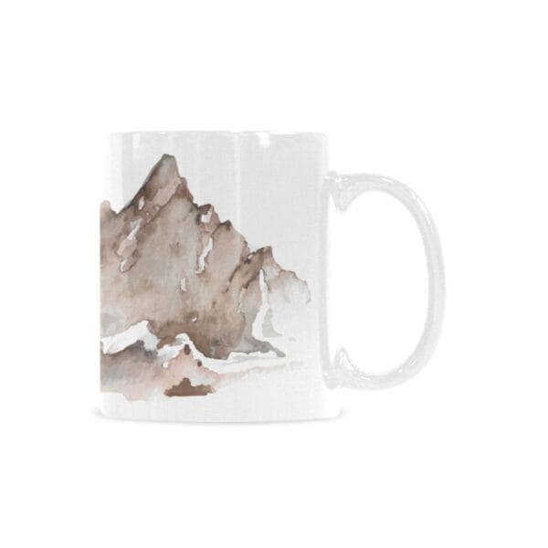 Stylish Ceramic Coffee Mug – Unique Mountain Art Design (11 OZ)