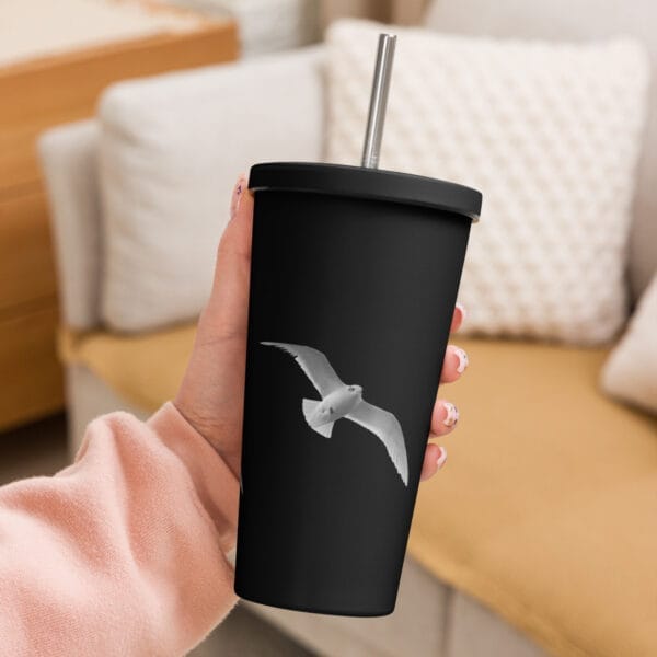 Insulated Travel Tumbler Stylish Stainless Steel with Straw - Image 12