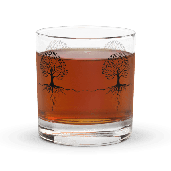 Rooted Elegance Rocks Glass Stylish Rocks Glasses By HadiArts - Image 5