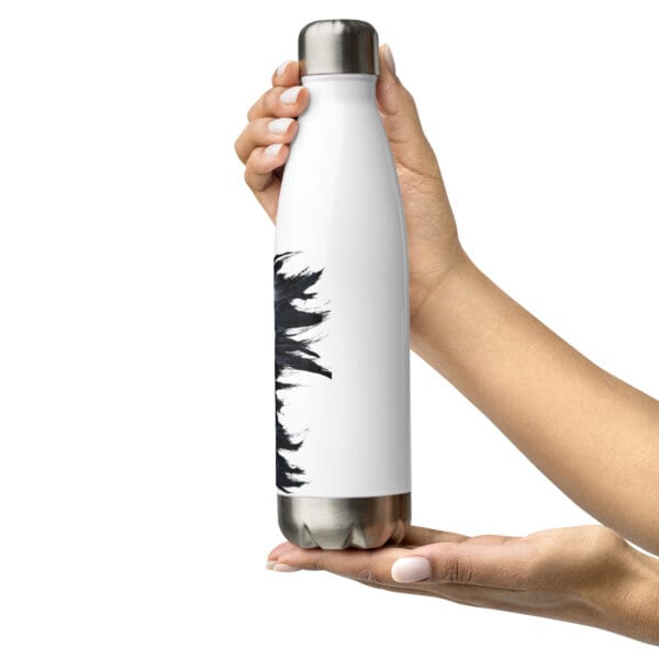 Water Bottle Artistic Women Stainless Steel Pencil Face Design - Image 12