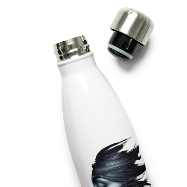 Water Bottle Artistic Women Stainless Steel Pencil Face Design - Image 14