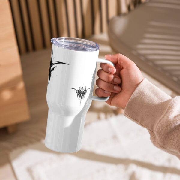 Stainless Steel Travel Mug with Handle - Image 15